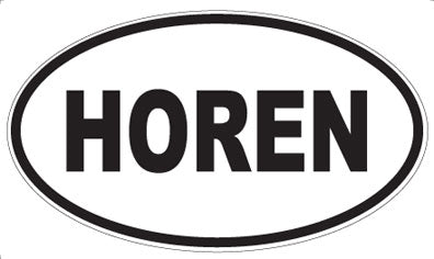 HOREN - Oval Magnet