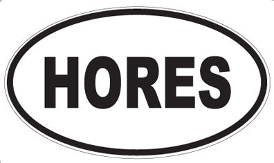 HORES - Oval Magnet