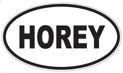 HOREY - Oval Sticker