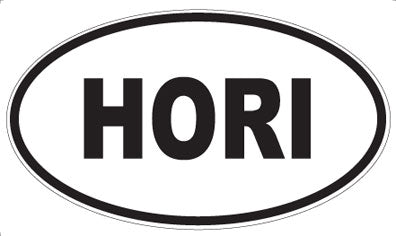 HORI - Oval Sticker