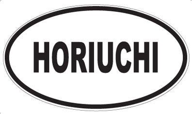 HORIUCHI - Oval Sticker