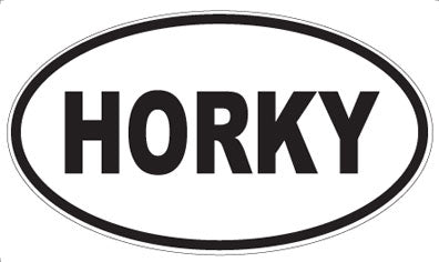 HORKY - Oval Magnet