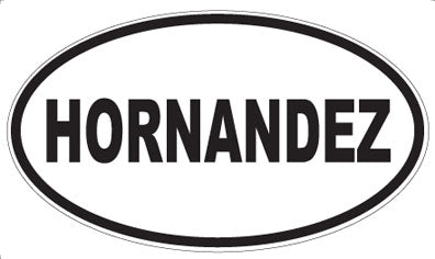 HORNANDEZ - Oval Magnet