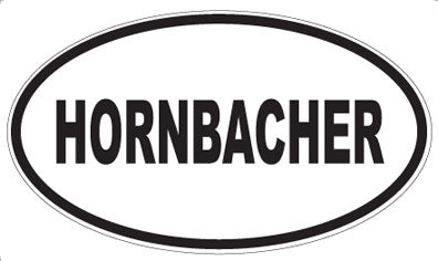 HORNBACHER - Oval Magnet