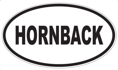 HORNBACK - Oval Magnet