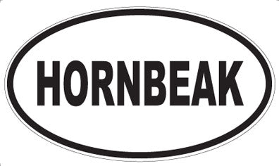 HORNBEAK - Oval Sticker