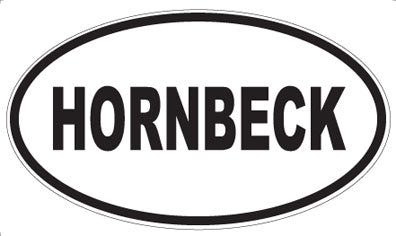 HORNBECK - Oval Sticker