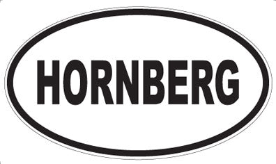 HORNBERG - Oval Sticker
