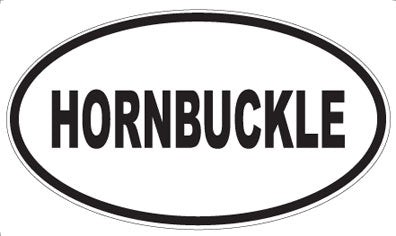 HORNBUCKLE - Oval Sticker