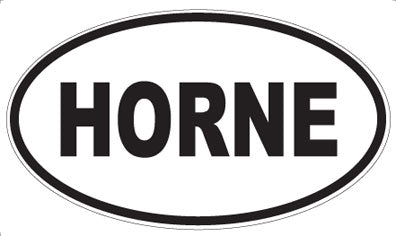 HORNE - Oval Magnet