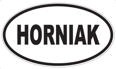 HORNIAK - Oval Magnet