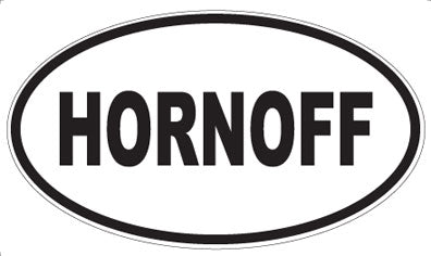 HORNOFF - Oval Magnet