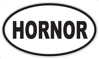 HORNOR - Oval Sticker