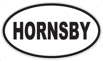 HORNSBY - Oval Sticker