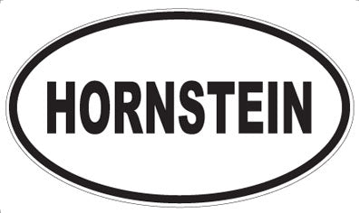 HORNSTEIN - Oval Magnet