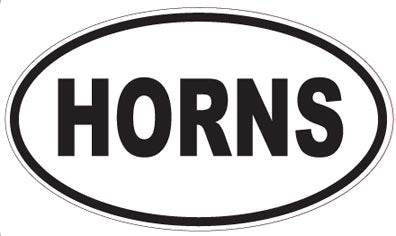 HORNS - Oval Magnet