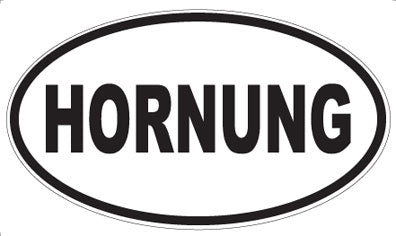HORNUNG - Oval Sticker