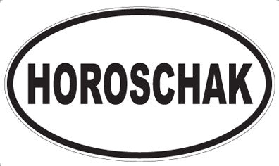 HOROSCHAK - Oval Sticker