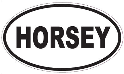 HORSEY - Oval Sticker