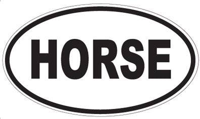 HORSE - Oval Magnet