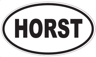 HORST - Oval Sticker