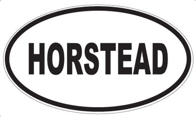 HORSTEAD - Oval Sticker