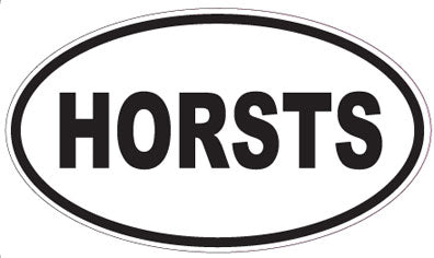 HORSTS - Oval Sticker