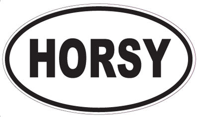 HORSY - Oval Sticker
