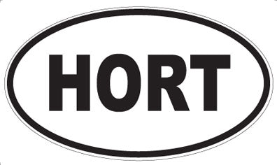 HORT - Oval Sticker