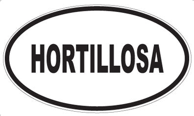 HORTILLOSA - Oval Sticker