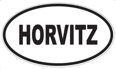 HORVITZ - Oval Magnet