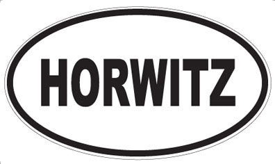 HORWITZ - Oval Magnet