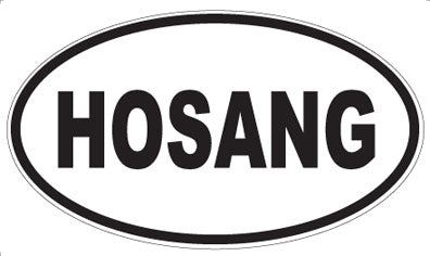 HOSANG - Oval Sticker