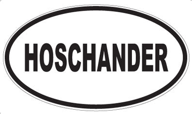 HOSCHANDER - Oval Magnet