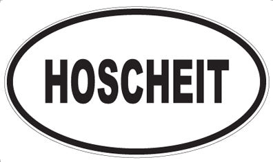 HOSCHEIT - Oval Magnet