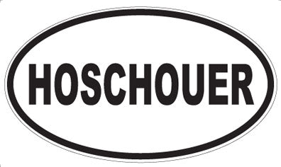HOSCHOUER - Oval Sticker