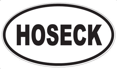 HOSECK - Oval Magnet