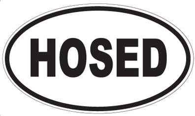 HOSED - Oval Sticker