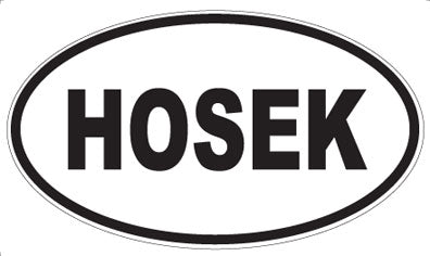 HOSEK - Oval Magnet