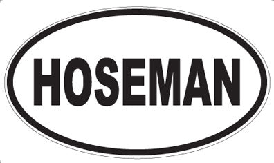 HOSEMAN - Oval Magnet