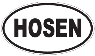 HOSEN - Oval Sticker