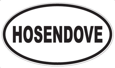 HOSENDOVE - Oval Magnet