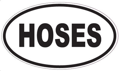 HOSES - Oval Sticker