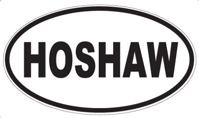 HOSHAW - Oval Magnet