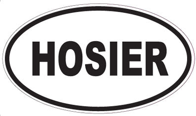 HOSIER - Oval Sticker