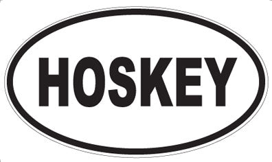 HOSKEY - Oval Magnet