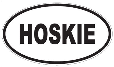 HOSKIE - Oval Magnet