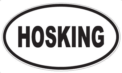 HOSKING - Oval Magnet