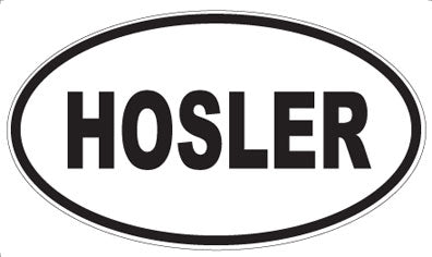 HOSLER - Oval Magnet