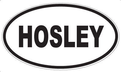 HOSLEY - Oval Magnet